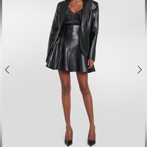 Grace faux leather miniskirt size XS norma Kamali